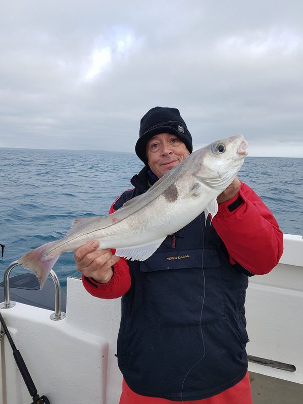 Archie with a nice Haddock