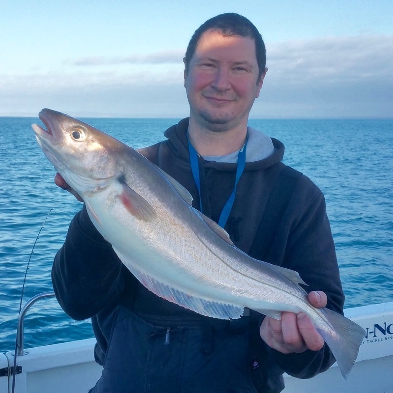 A monster Whiting caught on Bite Adventures Penzance